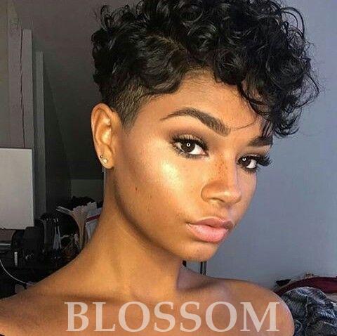 Human Hair Wigs For Black Women Peruvian Afro Kinky Curly Lace Front Wigs With Baby Hair 4inch human hair wigs