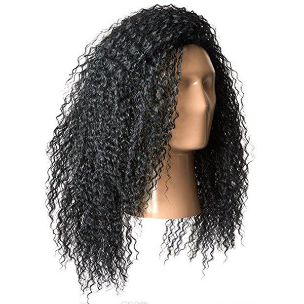 Human Hair Kinky Curly Full Lace Wigs Pre Plucked Glueless Mongolian Virgin Hair Kinky Curly Lace Wig For African American Women