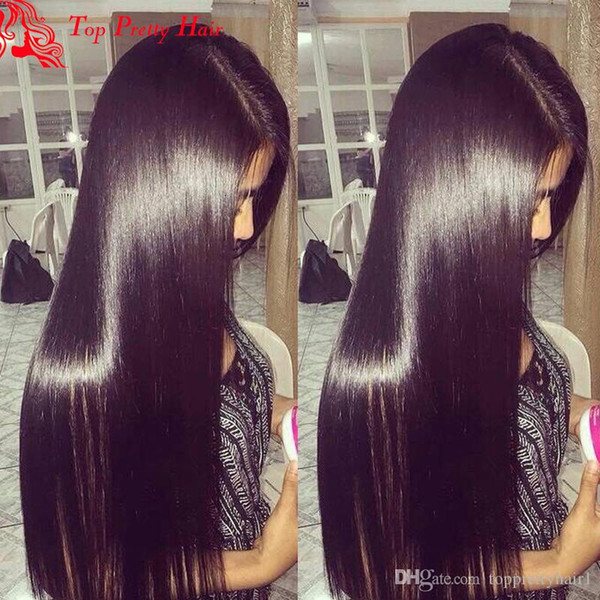 Human Malaysian Hair U Part Wig With Baby Hair Silky Straight Remy Glueless U Part Wigs Virgin Hair For Black Women