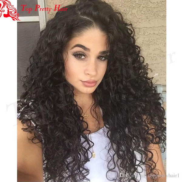 Curly u Part Wig Human Hair Pre Plucked Middle Part u Part Brazilian Wigs Virgin Hair Glueless Curly Upart Wigs For Black Women