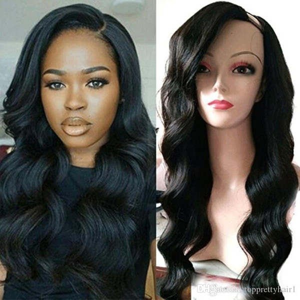 Peruvian Body Wave u Part Wig For Black Women Pre Plucked Virgin Hair Body Wave Glueless U Part Human Hair Wigs