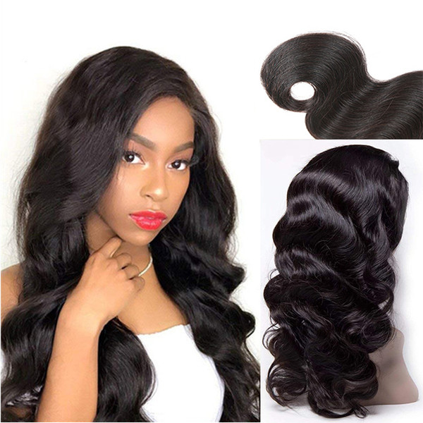 Full Cuticle Aligned Raw Virgin Body Wave Hair 360 Lace Frontal Wig Brazilian Human Hair Wig