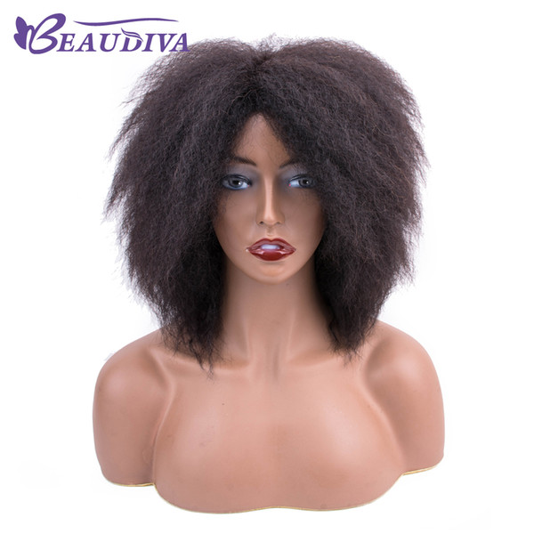 Top Quality Lace Wigs Celeb Afro Kinky Straight Cap 8 Inch Natural Indian Remy Human Hair Regular Affordable Machine Made Short Wig