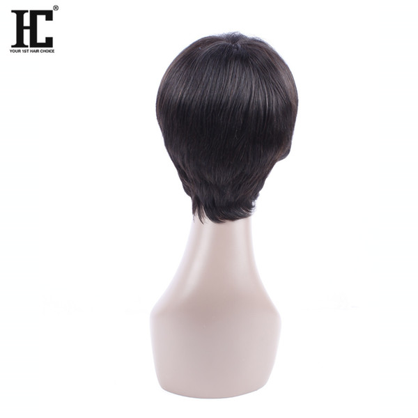 HC Hair Products Malaysian Natural Wave Hair 10Inch Non-Remy None Lace Short Human Hair Bob Wigs For Black Women