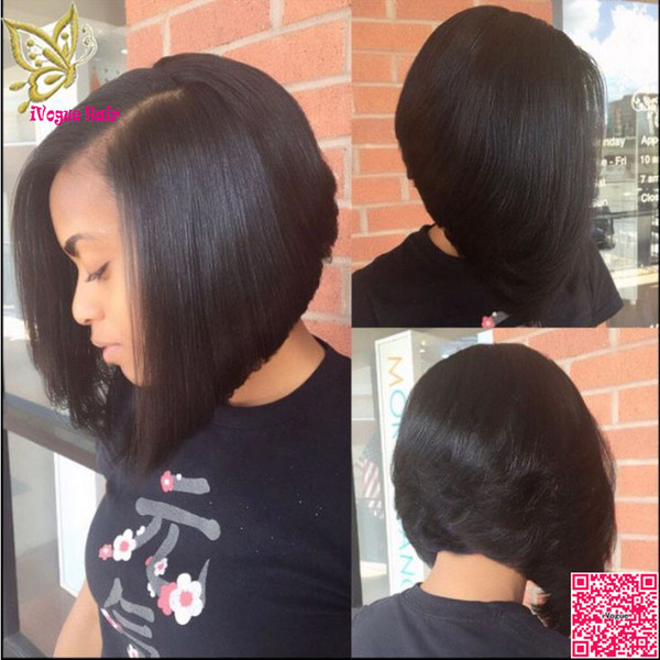 Short Bob U Part Wigs Human Hair Silky Straight Brazilian Human Hair Upart Wig Bob Left Part U Shaped Wig For Black Women