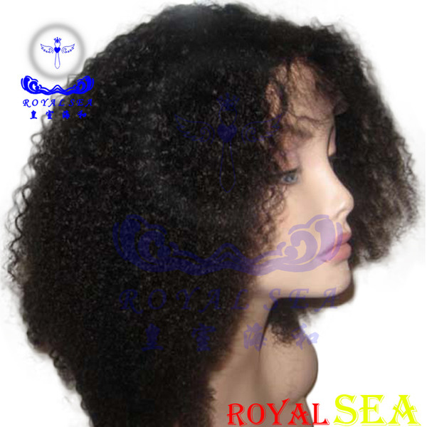 100% Brazilian Human Hair Machine Made Afro Kinky Curl Wigs For Black Women