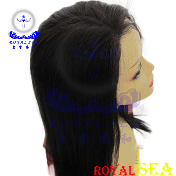 Remy hair straight machine made wigs destiny 150% bace color natural 100% human hair wig for women