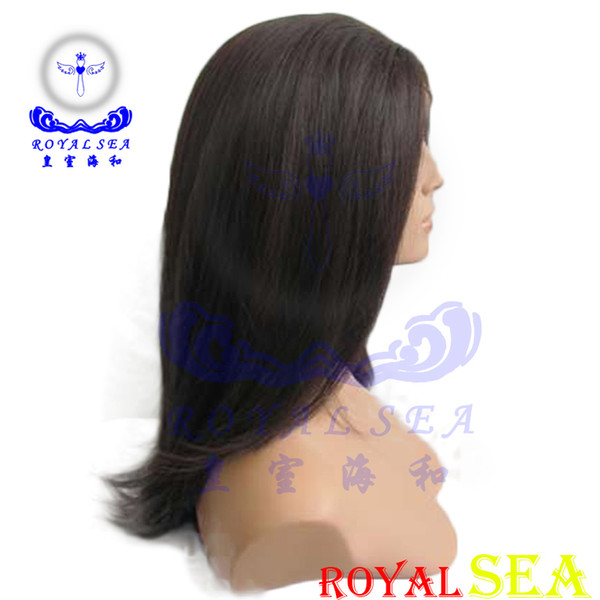 Machine made natural straight wave hair wig machine made natural straight wave hair wig