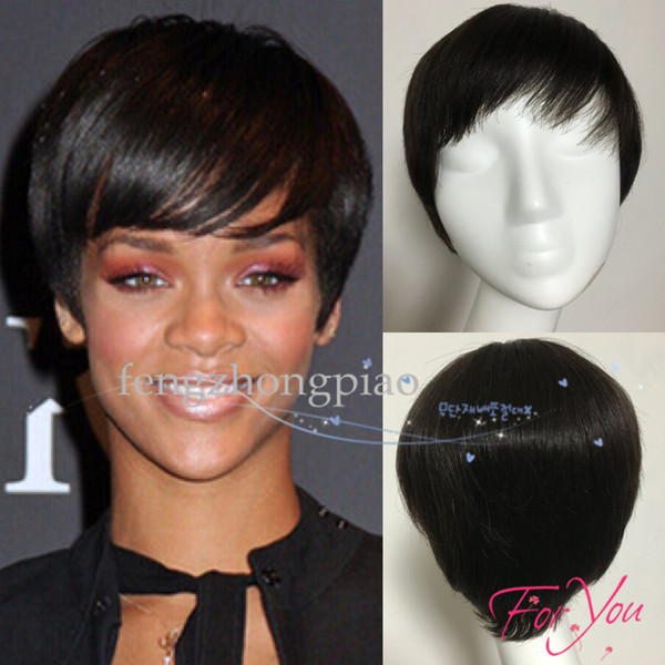 fengzhongpiao Wigs for black women Pixie cut short human hair wigs for black women bob full lace front wigs with baby hair for Africans