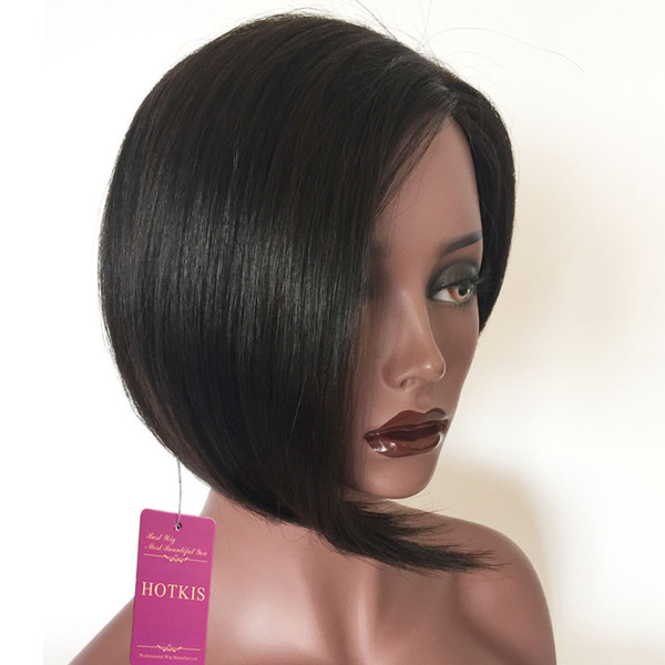 HOTKIS Short Bob Hair Wig Short Bob Hair WigsShort Bob Wigs For Black Women Short Wig With Bangs