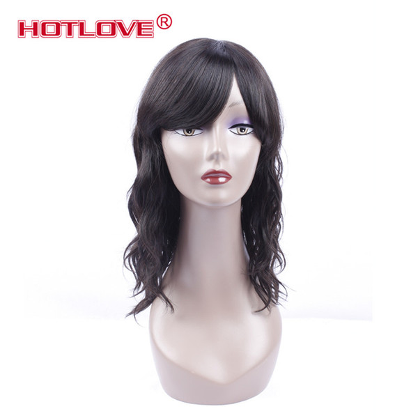 Hotlove Brazilian Natural Wave Human Hair Wigs For Black Women Long Length 18 Inch Virgin Remy Hair Wigs Free Shipping