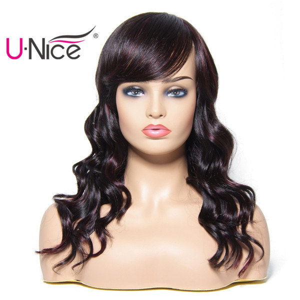 Unice Hair Bettyou Wig Series Wet and Wavy Brazilian Human Hair Wigs With Bang Remy Human Hair #1 #2 #4 Natural Wholesale Bulk