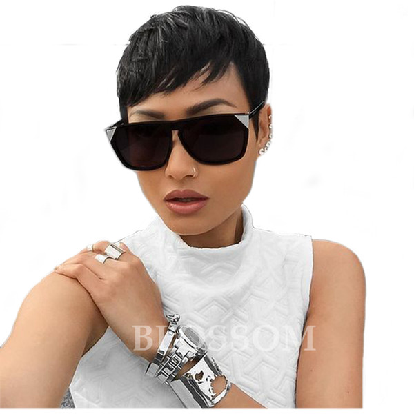 Hot Sale Full Lace Human Hair wigs Virgin Indian Human Hair Short Hair wigs Pixie wigs for Black Women