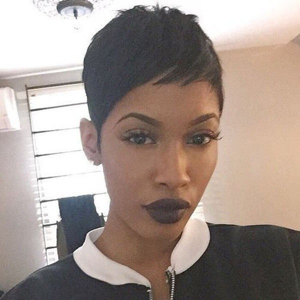 Cheap Brazilian human short hair none lace wigs bob lace front wigs super short full lace human cut hair wigs for women