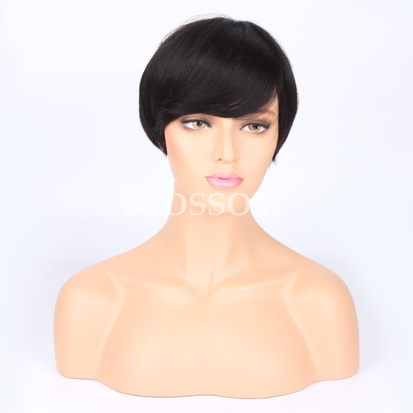 Human pixie cut Brazilian hair wigs short wigs for black women full lace wig short celebrity human best hair wigs