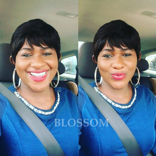 Short Human Natural Hair Wig With Bangs For Black Women Brazilian Short wig Lace Front Wigs Glueless None Full Lace Wigs