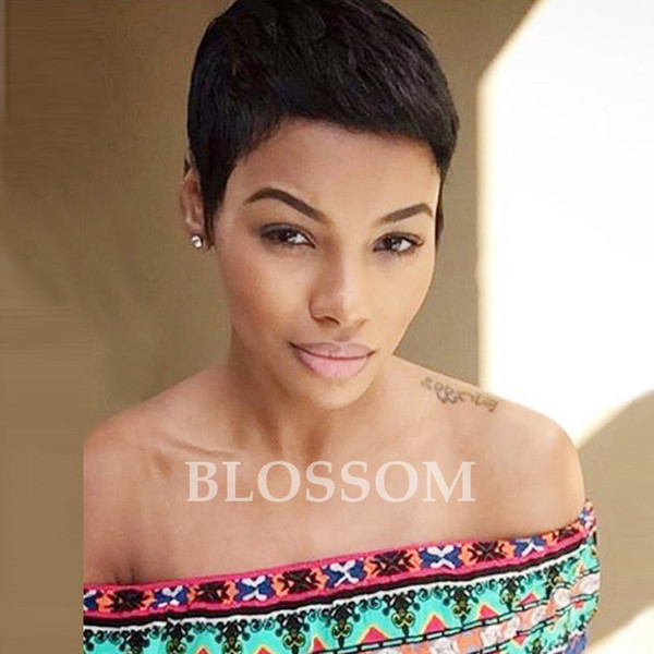 Short Bob Brazilian Glueless Lace Front Human Hair Wigs with Bangs Short Wigs for Black Women Best Pixie Cut Wigs