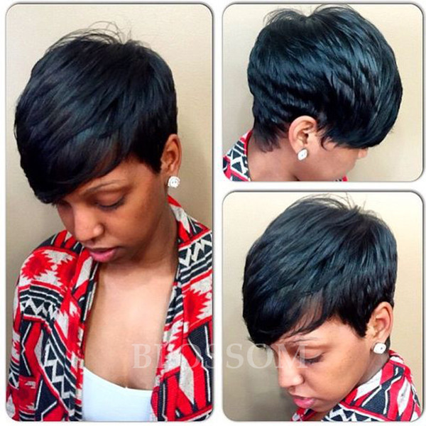 Hot Charming short bob cut wigs with baby hair glueless virgin brazilian short full lace human hair wigs bob for black women