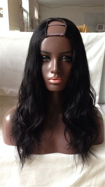 U Part Wig Human Hair For Black Women Grade 9A Unprocessed Body Wave Brazilian Upart Wigs 1*3 Middle Part For Black Women