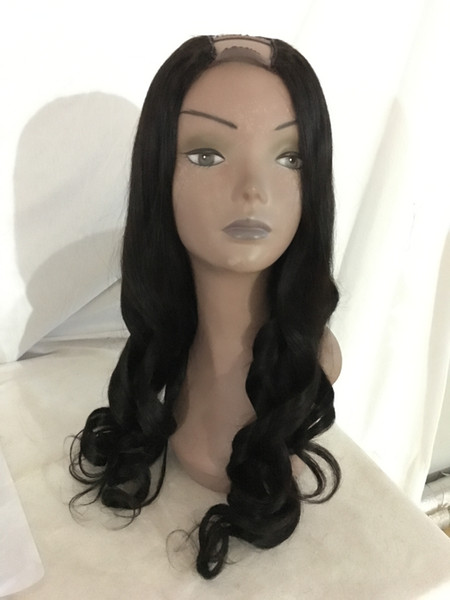 Loose Wave 1x3/2x4/4x4 8-24inch Human Hair U Part Wig Brazilian Virgin Hair Middle/left/Right U Part Lace Wigs For Black Women