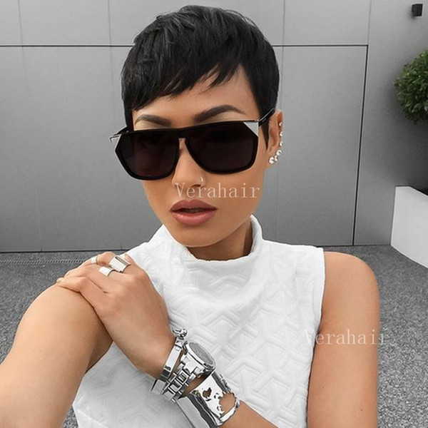 Short bob wigs For Black Women Short Cut Human Hair Wig Brazilian Hair Lace Wigs With Bangs Human Hair Pixie Wigs