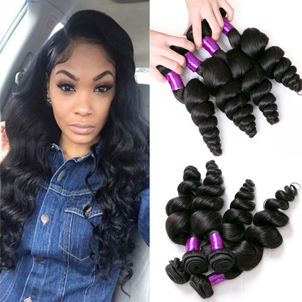 Europe and the United States real wig hair weaving virgin human hair loose wave Human Hair Capless Wigs