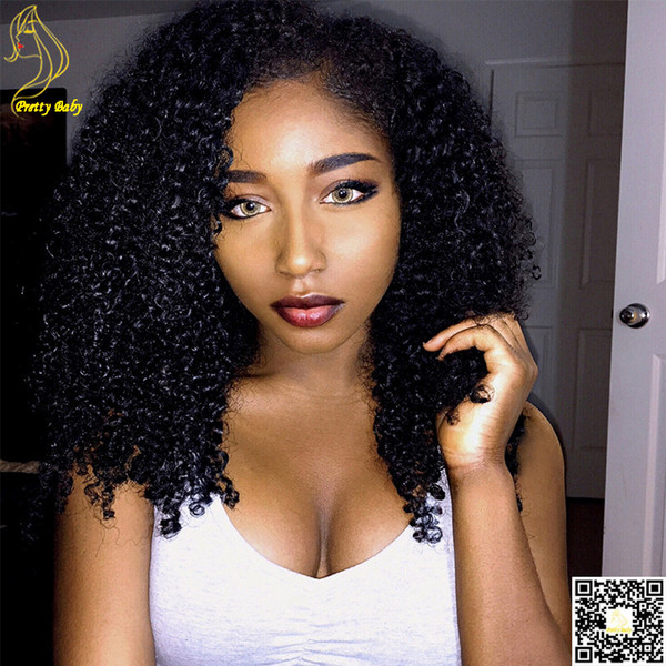 Mongolian Afro Kinky Curly Wigs Human Hair Wigs Left Side U Part Human Hair Wigs for Black Women U part Wig