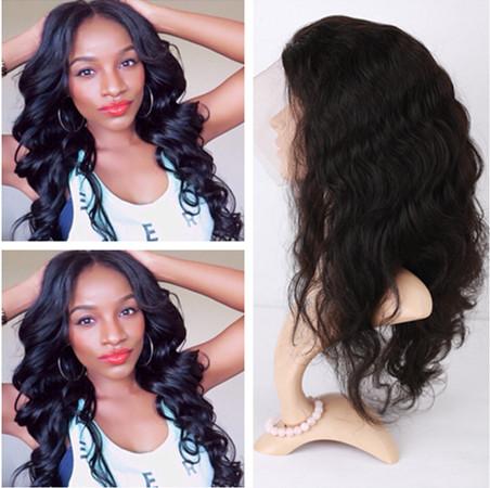 Hot Selling Peruvian Virgin Hair Glueless 360 Lace Wig with Adjustable Straps Body Wave Wavy 360 Lace Frontal Wigs Human Hair Lace Wigs