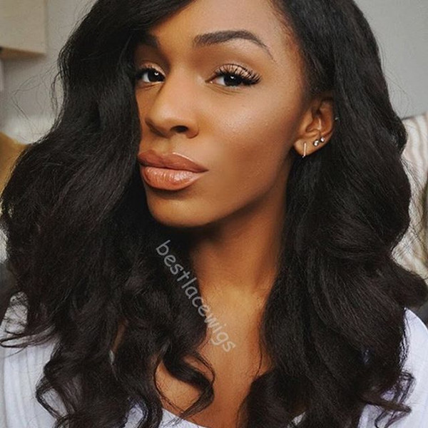 U Part Wig Human Hair For Black Women Grade 9A Unprocessed Body Wave Brazilian Upart Wigs 1*3 Left Part For Black Women