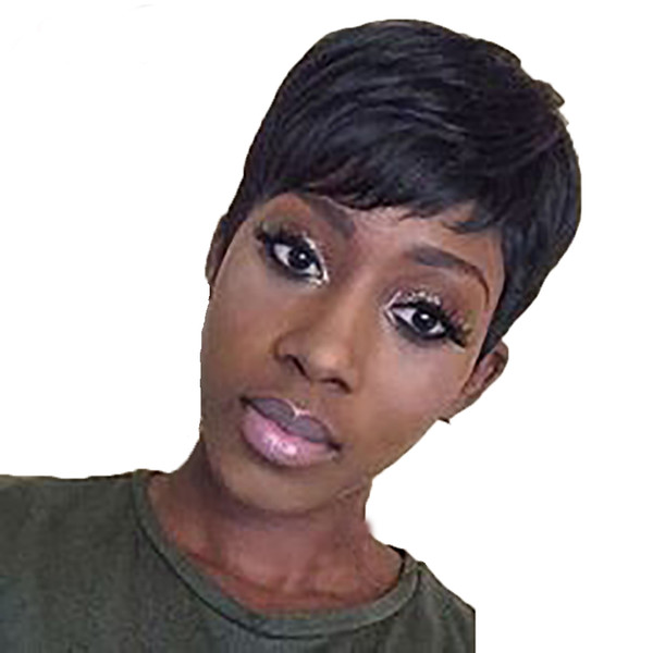 Hot Selling! Short Human Hair Wigs For Women Brazilian Natural Wave Non-Remy Human Hair No Smell H. ANNA Wigs Bouncy 10inches