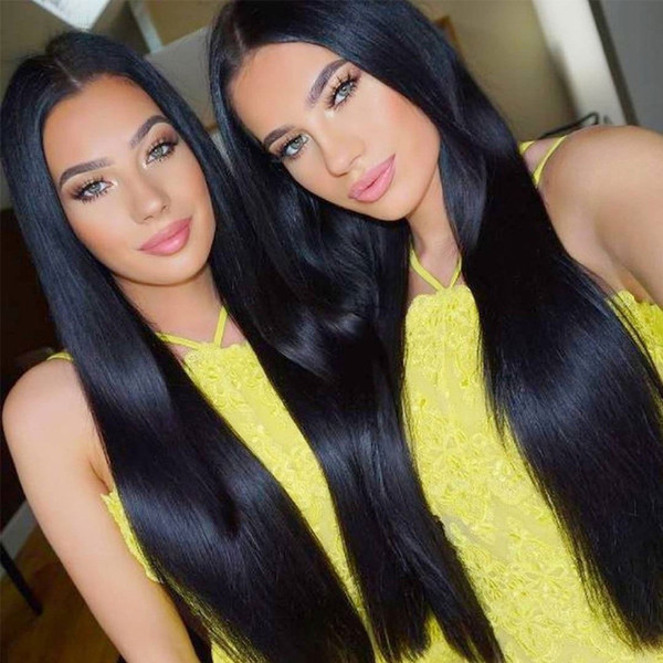 Hot! Long Human Hair Wigs With Baby Hair For Black Women Deep Parting Remy Glueless Cosplay Wig Pre Plucked Hibaby Hair With 26 inch