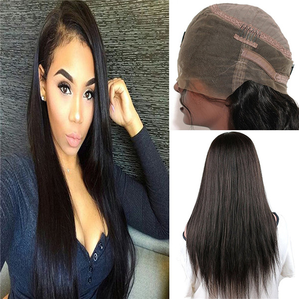 New Arrival 360 Lace Frontal Wigs Brazilian Straight Human Hair Pre Plucked 360 Lace Wigs For Black Women Natural Hairline