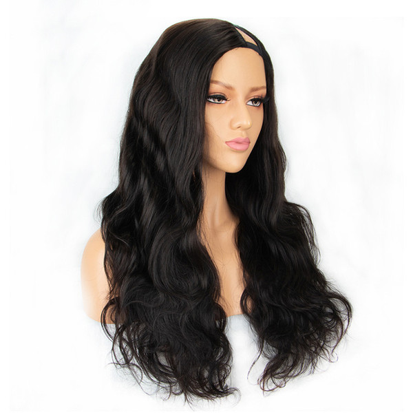 Good quality U Part Human Hair Wigs For Women Water Wave 100% Brazilian Remy Hair Middle Part 2*4 