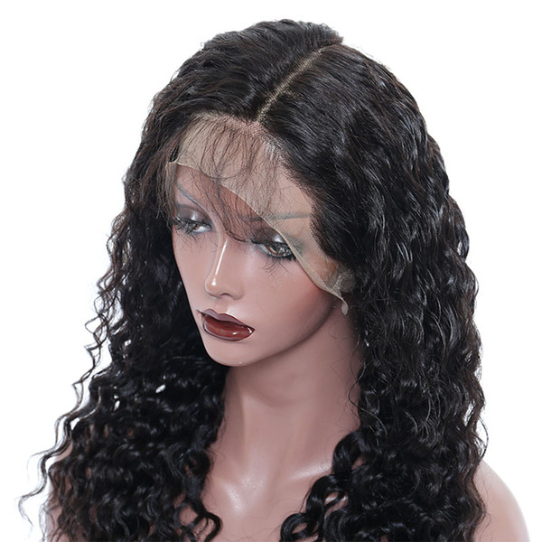 007 Lace Front Human Hair Wig 180% Density Water Wave Lace Front Wigs Brazilian Remy Hair Wholesale Cheap Price