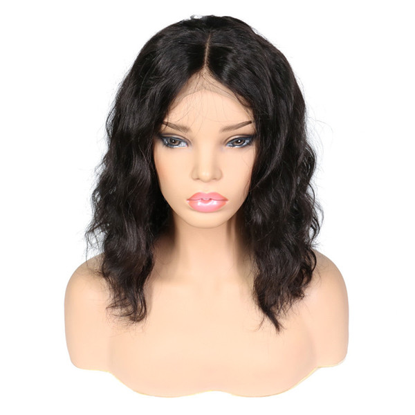 Brazilian Virgin Human Hair 13x6 Lace Frontal Wigs Wavy For Black Women Bleached Knots Pre_Plucked Hairline