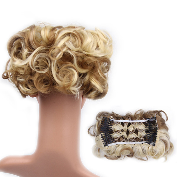 The 2019 new women's hair bract curly bracts with combed curls and multi-colored waves are optional fashion trends