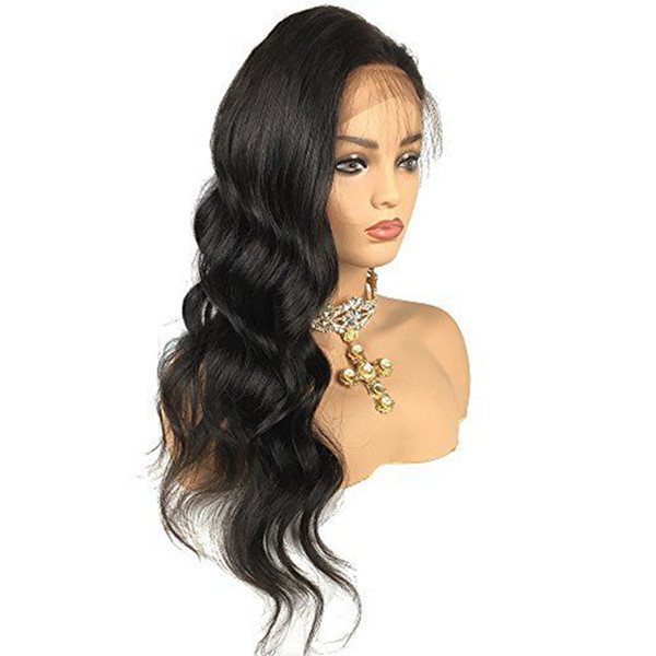 MHAZEL Silk Base Body Wave Brazilian Silk Top Full Lace Front Human Hair Wigs With Baby Hair