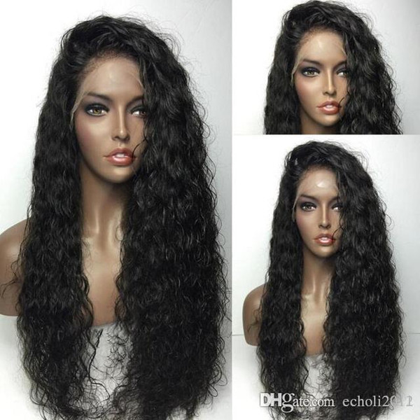 Water Wave Wig 360 Lace Frontal Wig 180 250 Density Curly Human Hair Wig Remy Brazilian Lace Front Human Hair Wigs