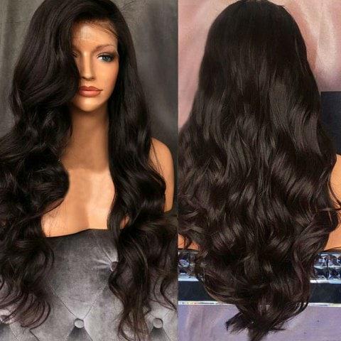 360 Lace Frontal Wigs Pre Plucked 180% Density Body Wave Brazilian Remy Human Hair Full Frontal Lace Wigs for Black Women