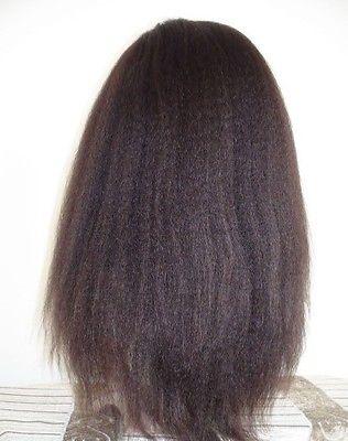 African hair wig kinky straight lace front wig italian yaki or coarse yaki human hair full lace wigs