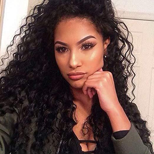 360 Lace Frontal Wigs Pre Plucked 150% Denstiy Kinky Curly Lace Front Human Hair Wigs For Black Women Cury 360 Wigs 18inch