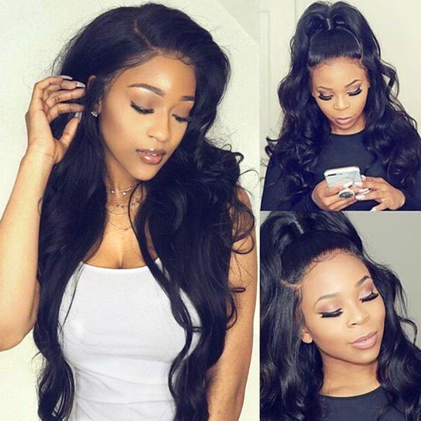 360 Lace Frontal Wig Pre Plucked With Baby Hair Brazilian Body Wave Wig 180% density Lace Front Human Hair Wigs For Black Women