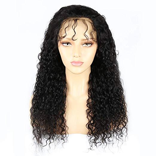 360 Lace Frontal Wig Human Hair Diva Water Wave Brazilian Remy Lace Wigs for Black Women 150% Density 18 inches