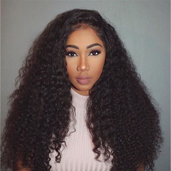 360 Lace Frontal Wig 250% Density Pre-Plucked Hairline 360 Lace Front human hair wig water wave wig for black women