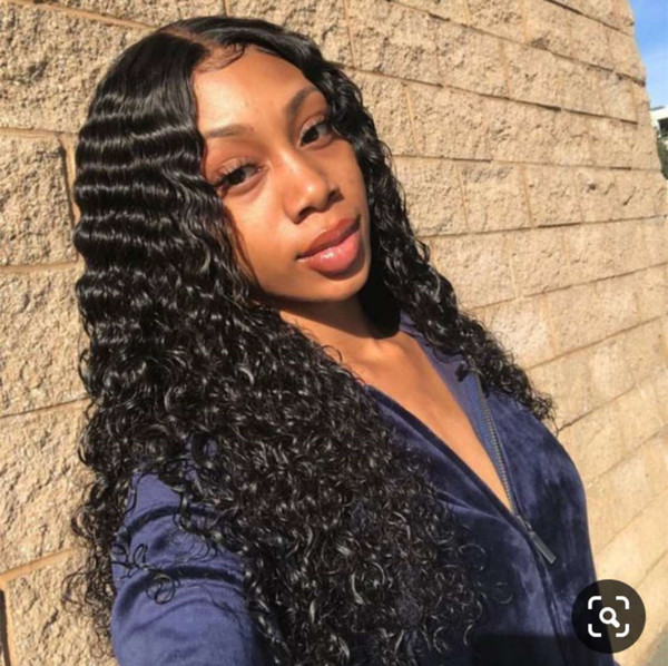 Pre plucked 360 Lace frontal Wig water wave for black women natural human hair wigs deep wave lace front wig 130%