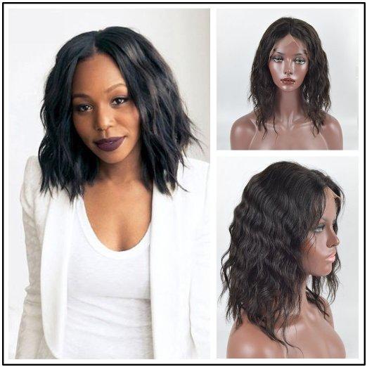 8A Human Hair Lace Wigs Bob Curly Wigs For Black Women Lace Front Wigs 100% Natural Human Hair