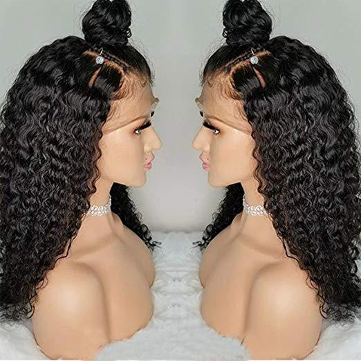 DIVA Pre Plucked Lace Front Wigs 130%density 12inch Curly Hair Full Lace Wigs for Black Women Brazilian Virgin Human Hair Wigs