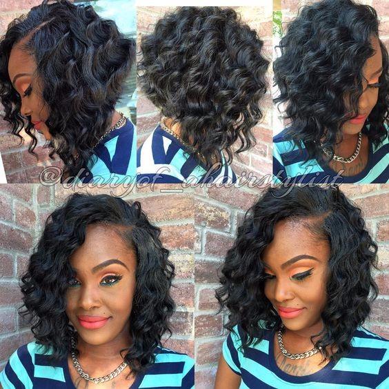 Short curly bob lace front human hair wigs for black women Glueless full lace human hair wigs loose wave 14inch 130% density