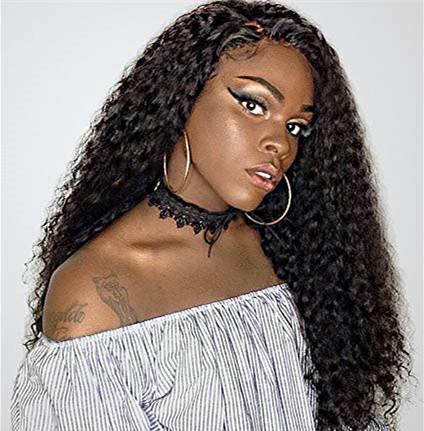 250% Density Curly 360 Lace Frontal Human Hair Wigs For Black Women Lace Front Wigs Human Pre Plucked Brazilian Glueless Lace Front Wig