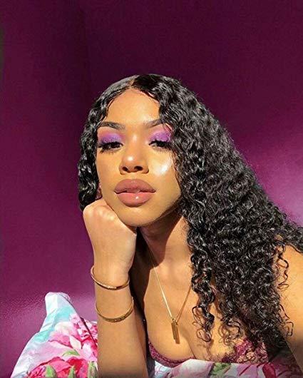 Pre Plucked Lace Front Wigs with Baby Hair Curly Hair 360 Full Lace Wigs for Black Women Brazilian Virgin Human Hair Wigs